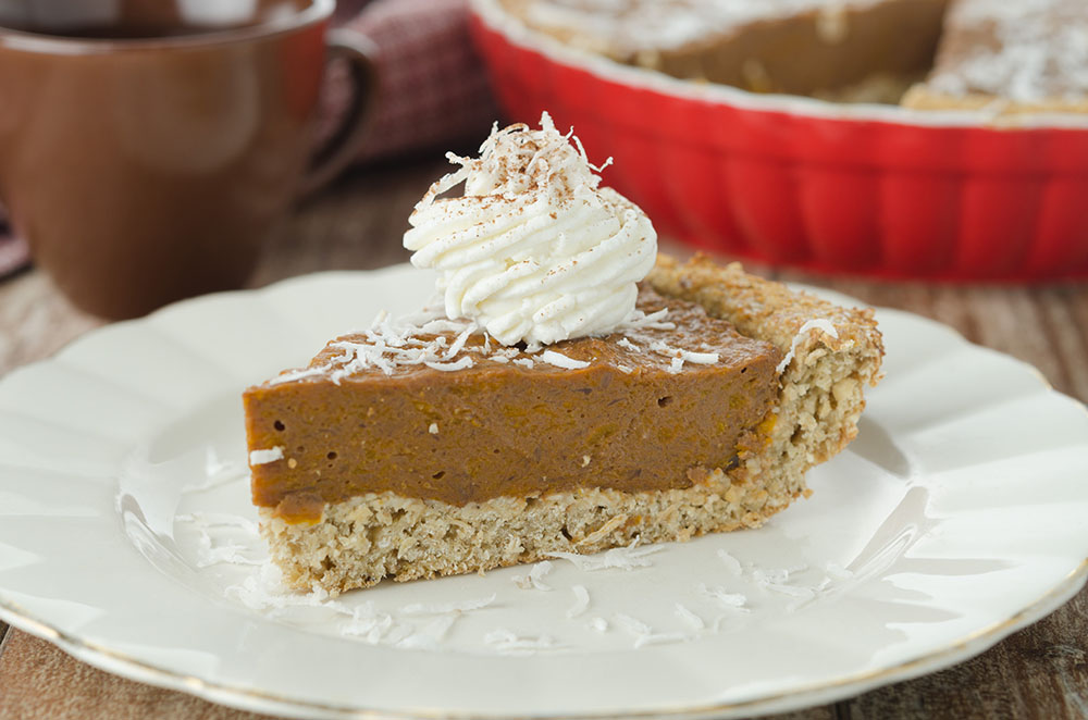 slice-of-pumpkin-pie-topped-with-coconut-flakes