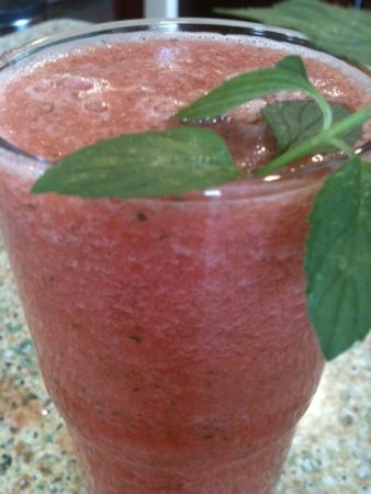 Watermelon Aqua Fresca with Mint